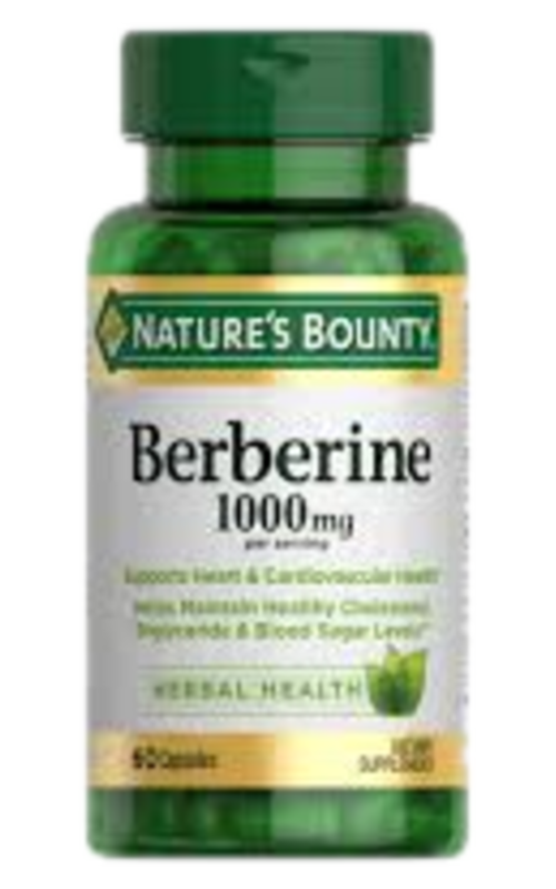 Nature's Bounty Berberine 1000 mg bottle